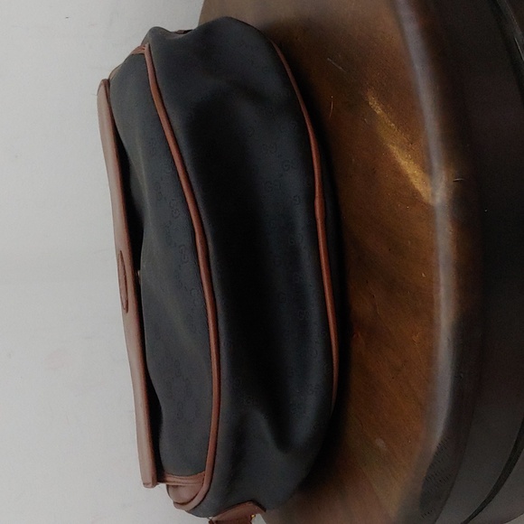 Authentic Vintage Gucci Interlocking GG Monogram Micro Guccissima Round Circle - Picture 6 of 9